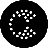 CoCoach compact logo white dots on black – your always-on partner in growing your coaching business.