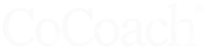 CoCoach logo in white – your always-on partner in growing your coaching business.